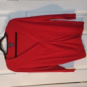 George XL Red Cardigan Sweater